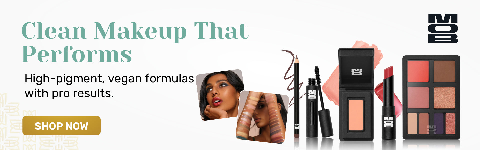 MOB Beauty — clean, high-pigment vegan makeup that performs, available at The Makeup Altar