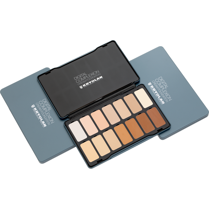 Kryolan Digital Complexion Cream Foundation Palette 14 Pan Digital 2