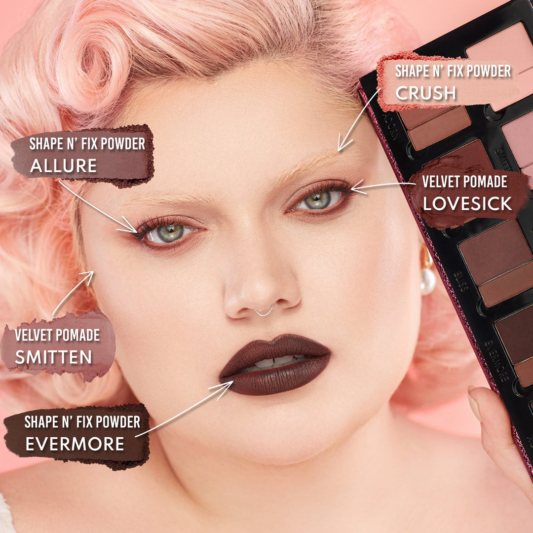Groundwork Palette shades: Allure, Crush, Lovesick, Smittin, Evermore