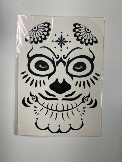 Day of the Dead Temporary Mask