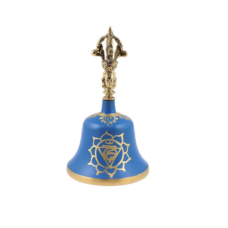 Blue 5th Chakra Tibetan Alter Bells