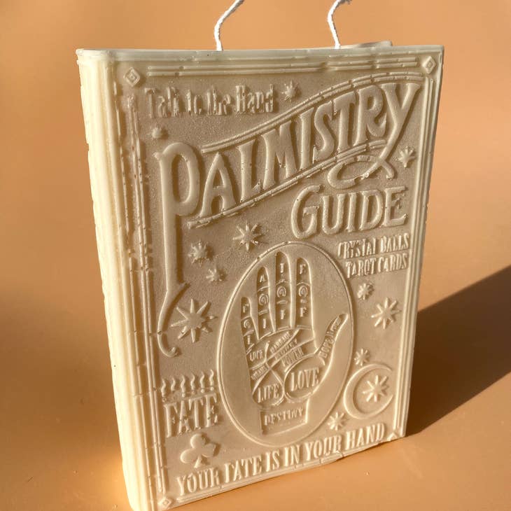 White Palmistry Candle Book