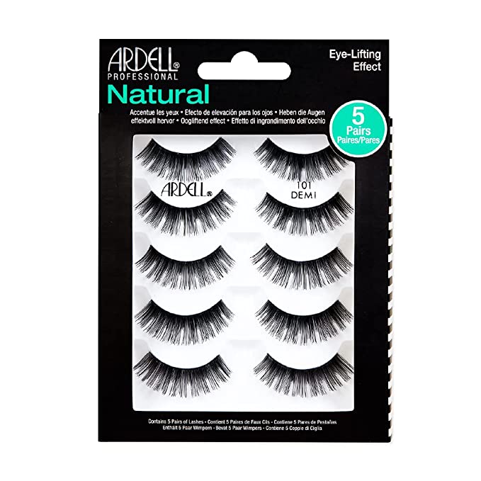 Ardell Natural 101 Demi Black Eyelashes-5 Pack