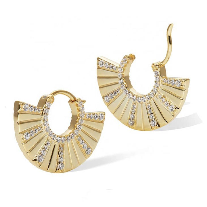 Dynasty Gold Huggie Earrings