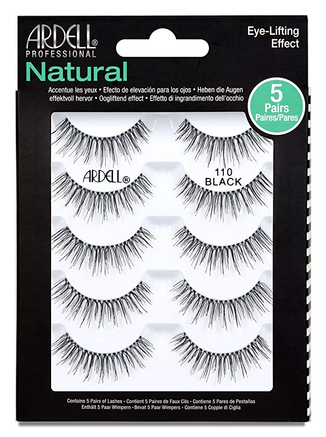 Ardell Eye Lifting Effect Natural Eyelashes- 5 Pack (110 Black)