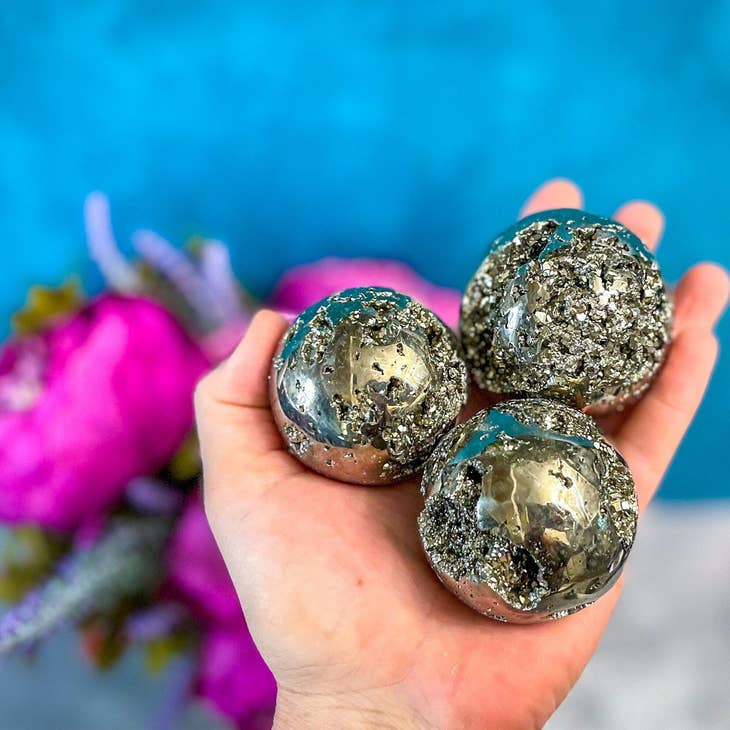 Pyrite Crystal Balls