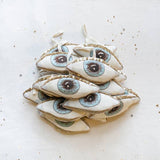 Image of Skippy Cotton Evil Eye Cotton & Lavender Stuffed Ornament