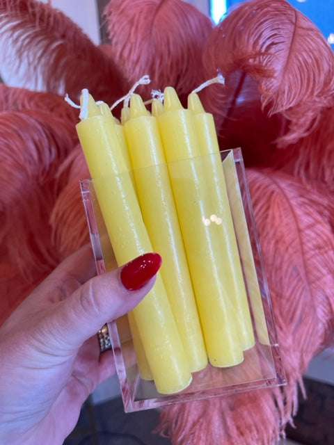 Yellow Taper Candle