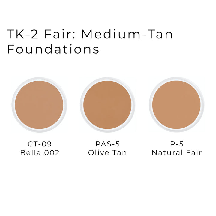 Foundations in the Theatrical Creme Kit- TK-2 Fair: Medium-Tan