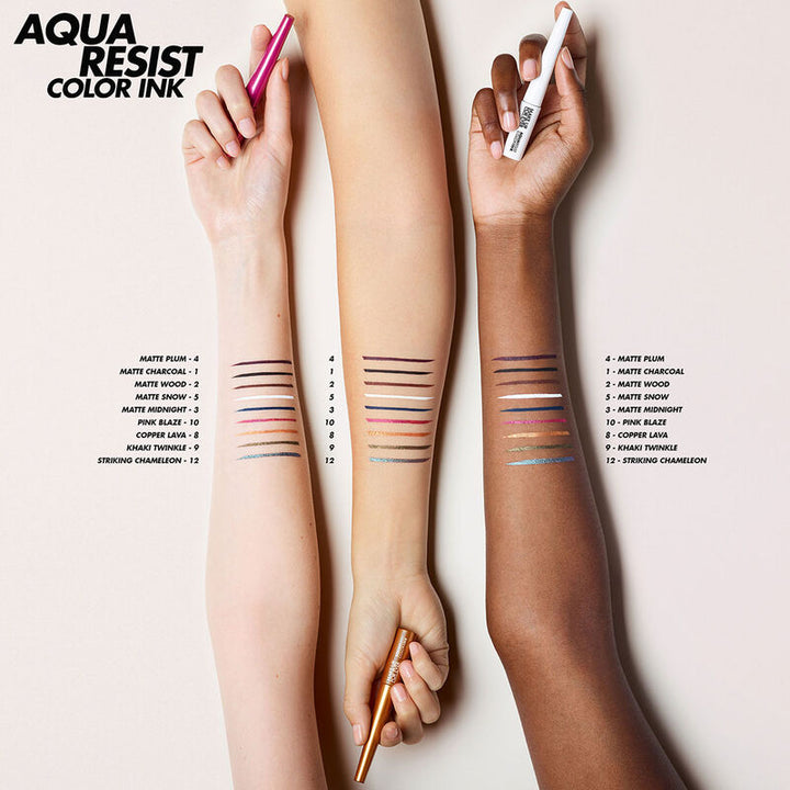 Aqua Resist Color Arm Swatches