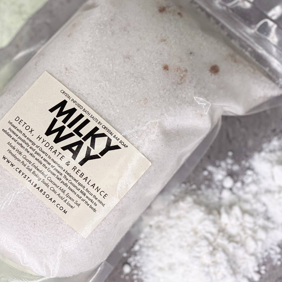 Milky Way - Clear Quartz Crystal Infused Bath Salt