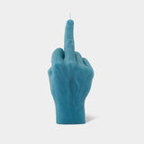 Image of 54 Celsius CandleHand Hand Gesture Candle - Middle Finger Blue