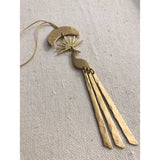 Image of Vida + Luz Peacock Hammered Brass Ornament