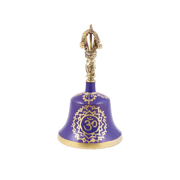 Purple 7th Chakra Tibetan Alter Bells