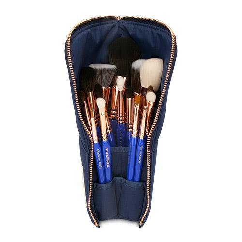 Golden Triangle Phase I Complete 15pc. Brush Set with Pouch