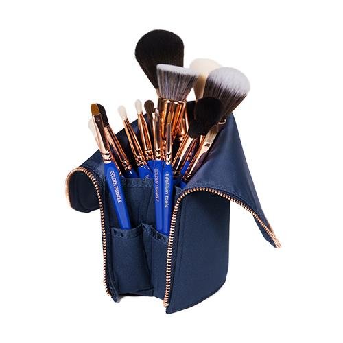 Golden Triangle Phase I Complete 15pc. Brush Set with Pouch