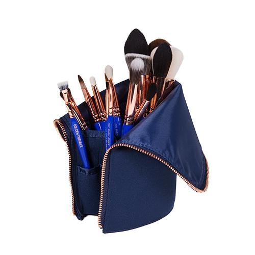 Golden Triangle Phase II Complete 15pc. Brush Set with Pouch