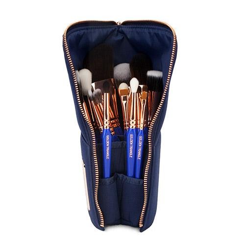 Golden Triangle Phase III Complete 15pc. Brush Set With Pouch