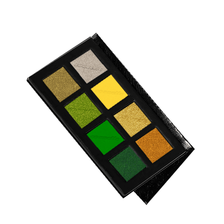 Yellow/Green Eyeshadow Palette Color Story